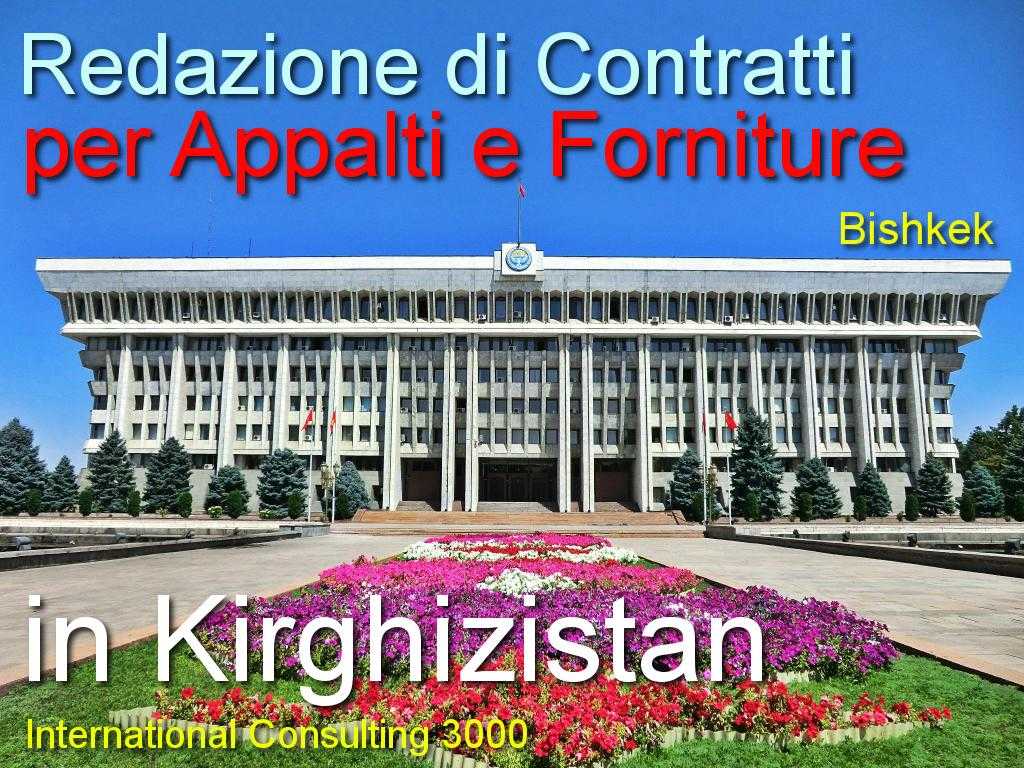 KIRGHIZISTAN-CONTRATTO-APPALTO-COSTRUZIONE-CHIAVI-IN-MANO-INSTALLAZIONE-FORNITURA-SUBAPPALTO-LAVORI-PUBBLICI-IMPIANTO-BISHKEK